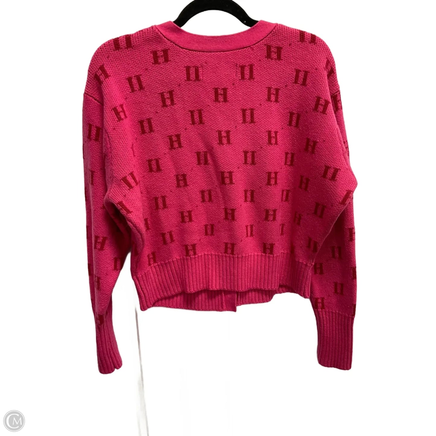 Sweater Cardigan By Cmb In Pink, Size: M