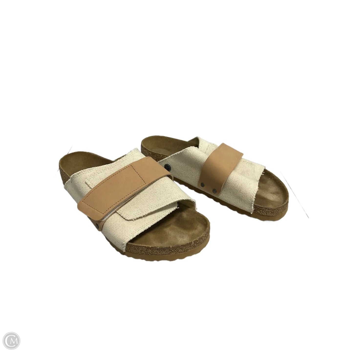 Sandals Flats By Birkenstock In Cream, Size: 10