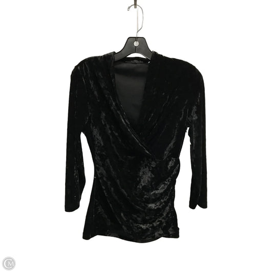 Top Long Sleeve By Elie Tahari In Black, Size: M