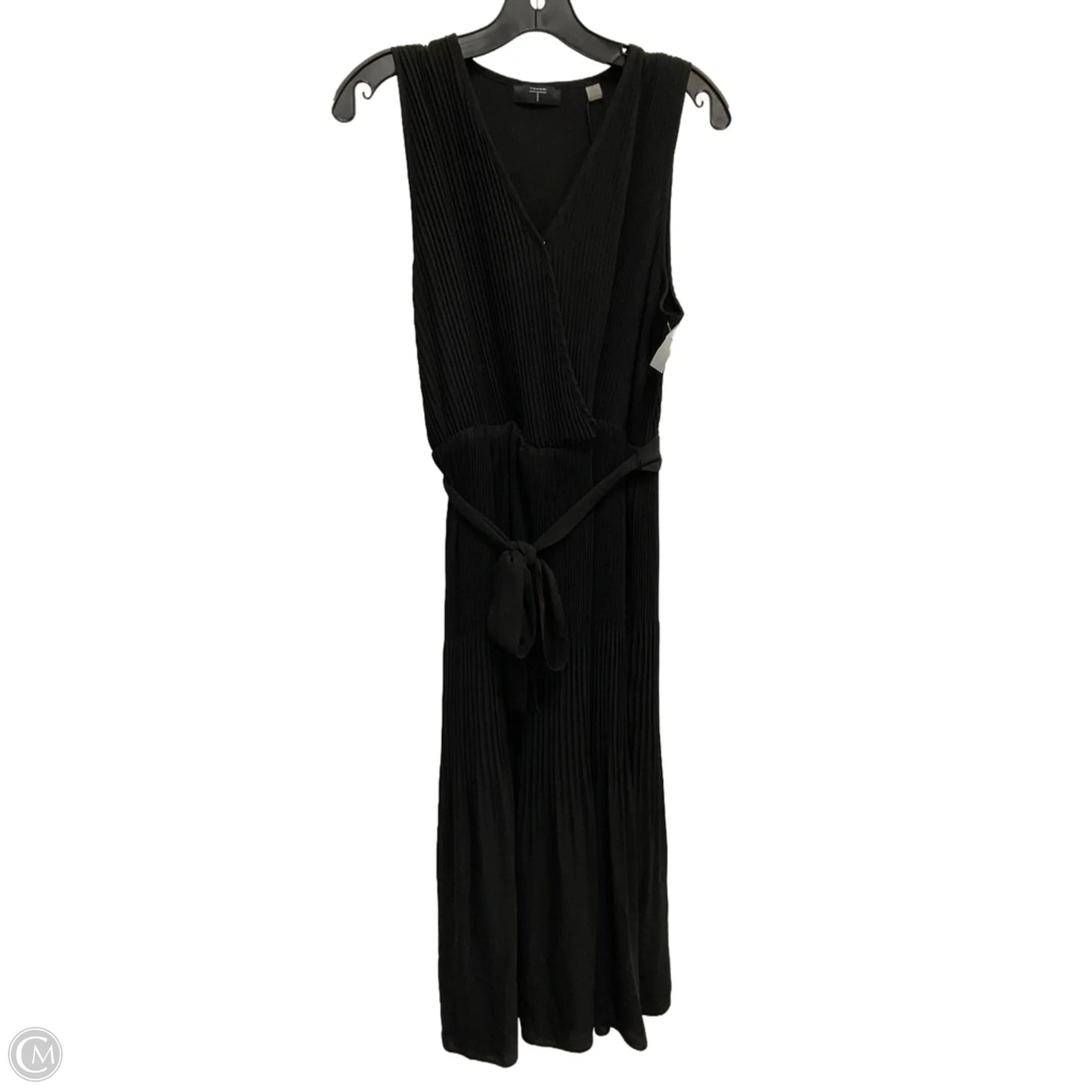 Dress Maxi By Tahari In Black, Size: L
