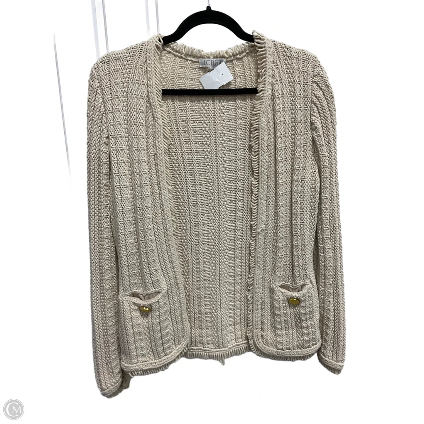 Sweater Cardigan By J. Crew In Cream, Size: S