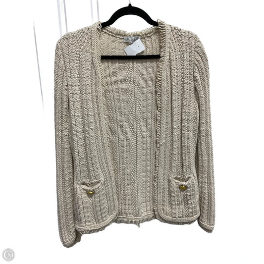Sweater Cardigan By J. Crew In Cream, Size: S
