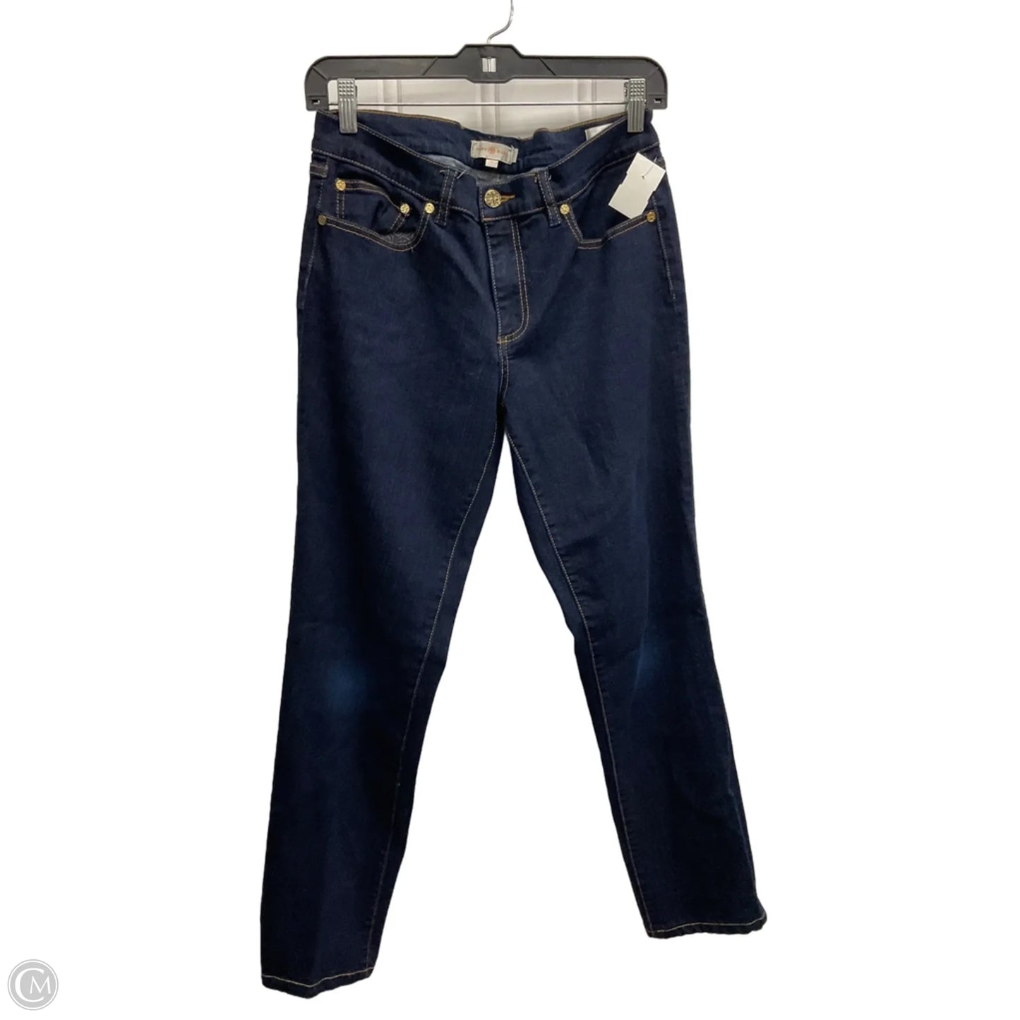 Jeans Designer By Tory Burch In Blue Denim, Size: 14