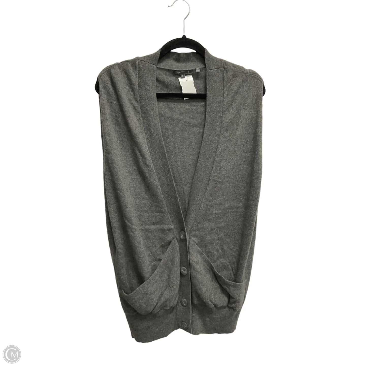 Vest Sweater By Vince In Grey, Size: M