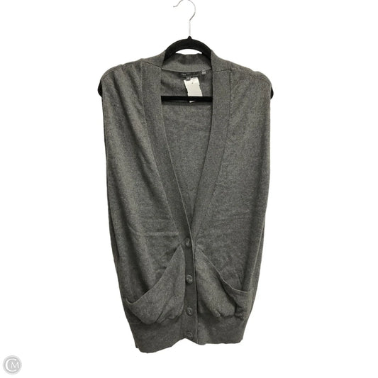 Vest Sweater By Vince In Grey, Size: M