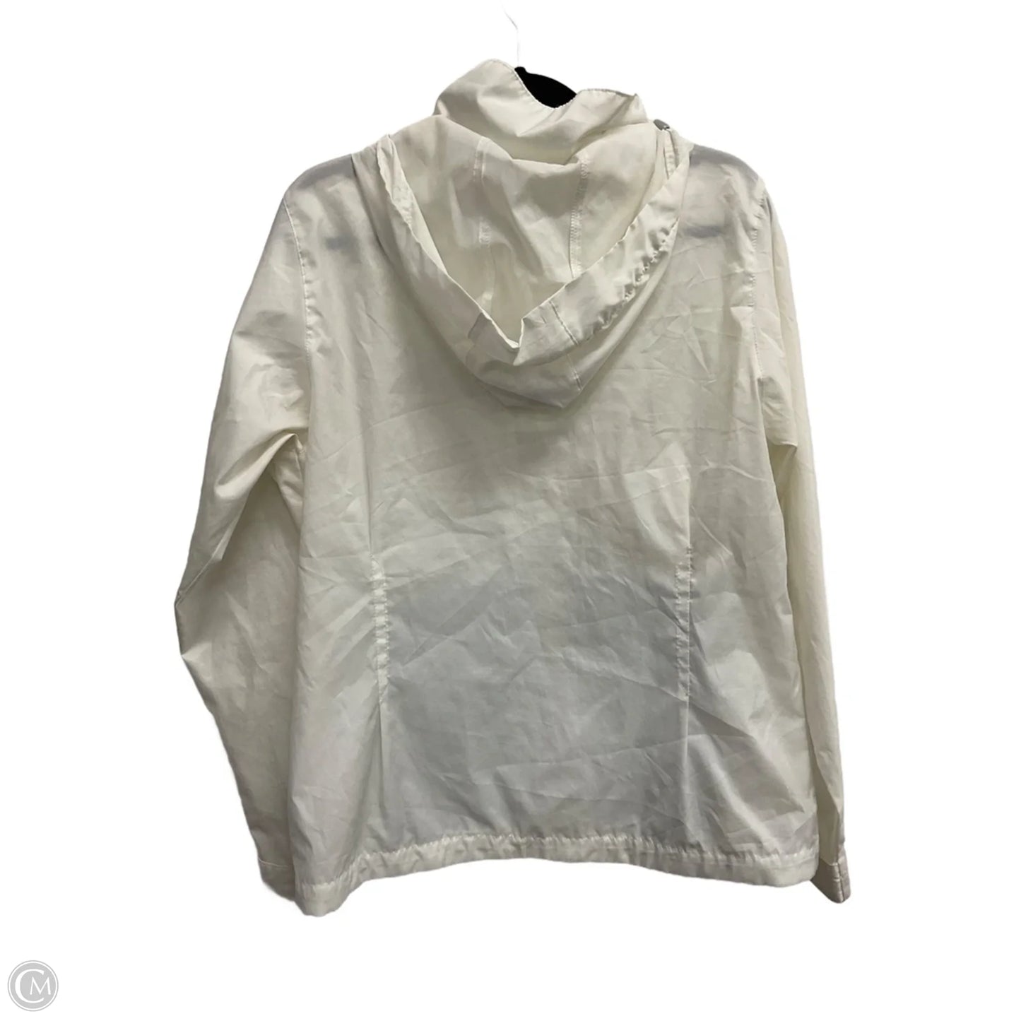 Jacket Windbreaker By Columbia In White, Size: L