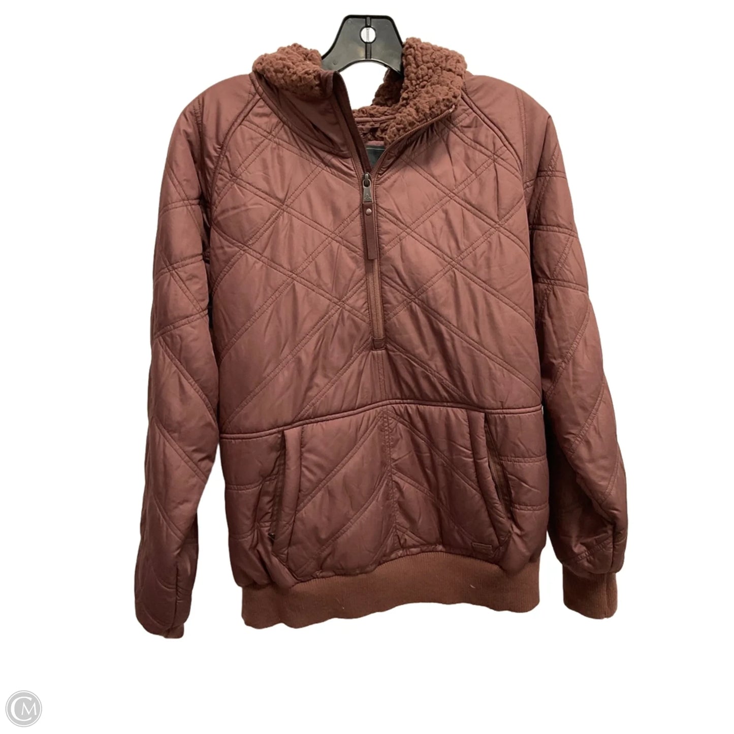 Athletic Sweatshirt Hoodie By Prana In Brown, Size: M