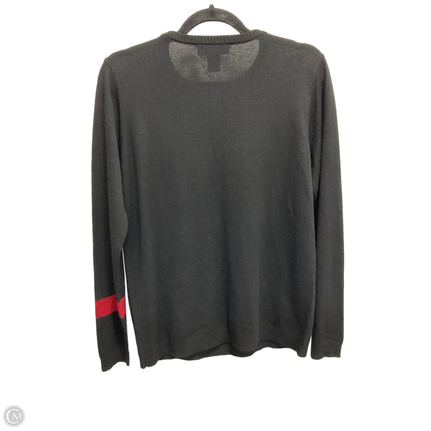 Sweater By Magaschoni In Black & Red, Size: M