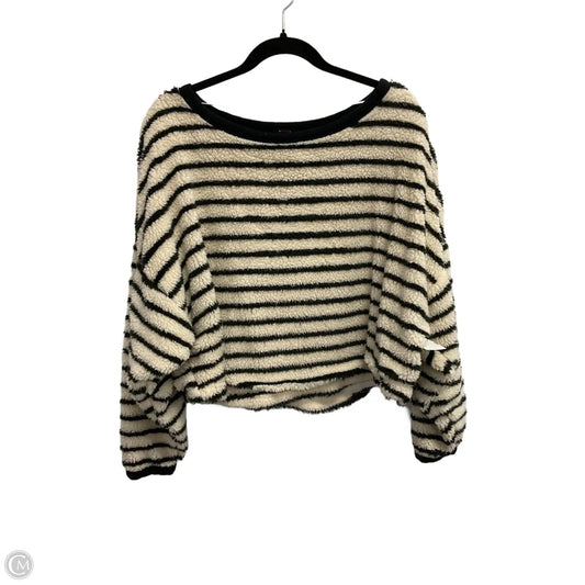 Sweatshirt Crewneck By Free People In Striped Pattern, Size: Xs