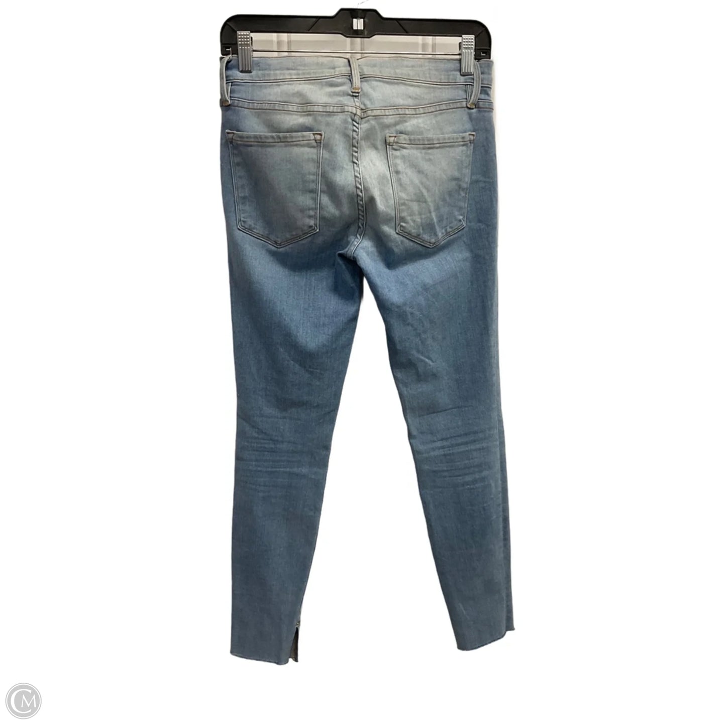 Jeans Skinny By Frame In Blue Denim, Size: 4