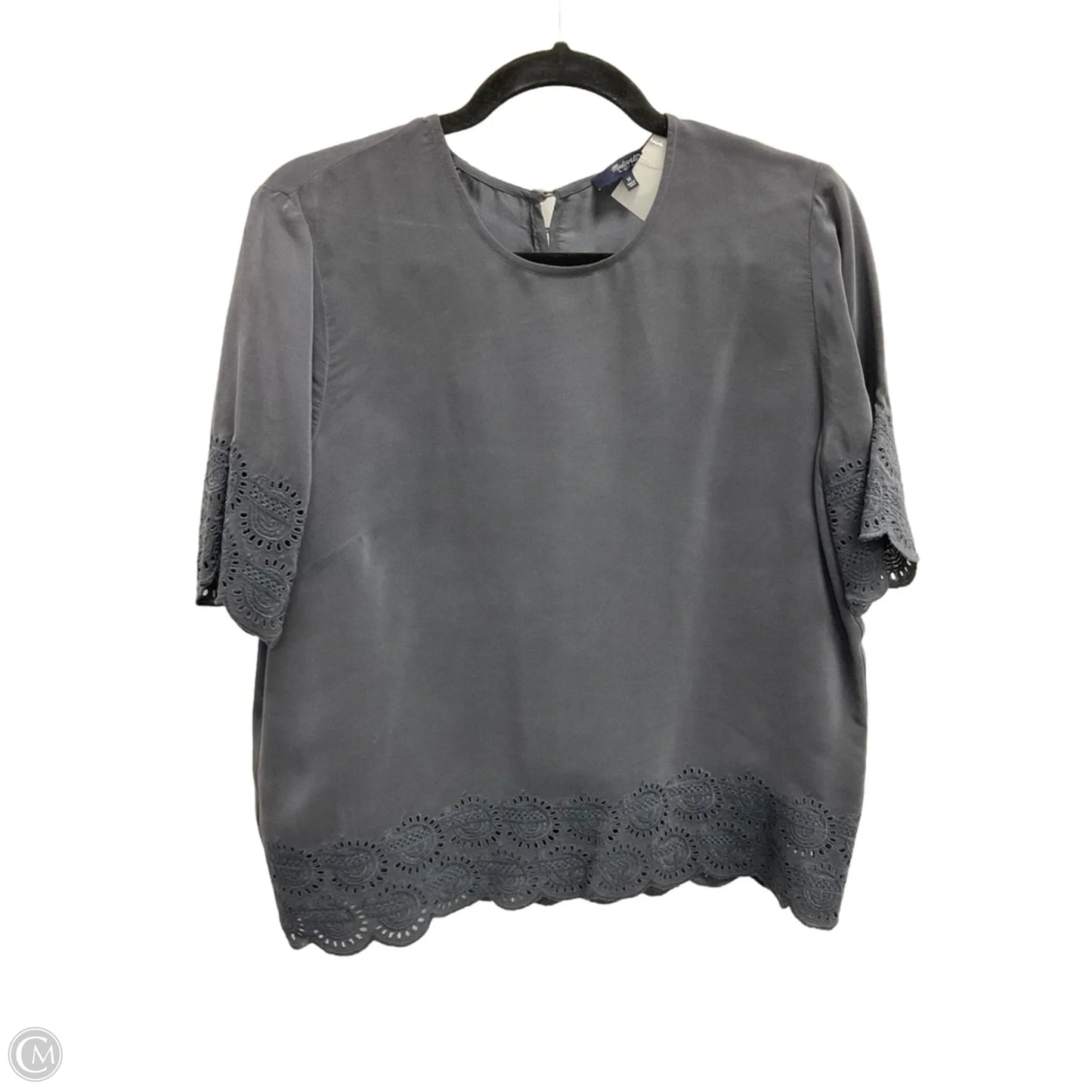 Top Short Sleeve By Madewell In Grey, Size: M