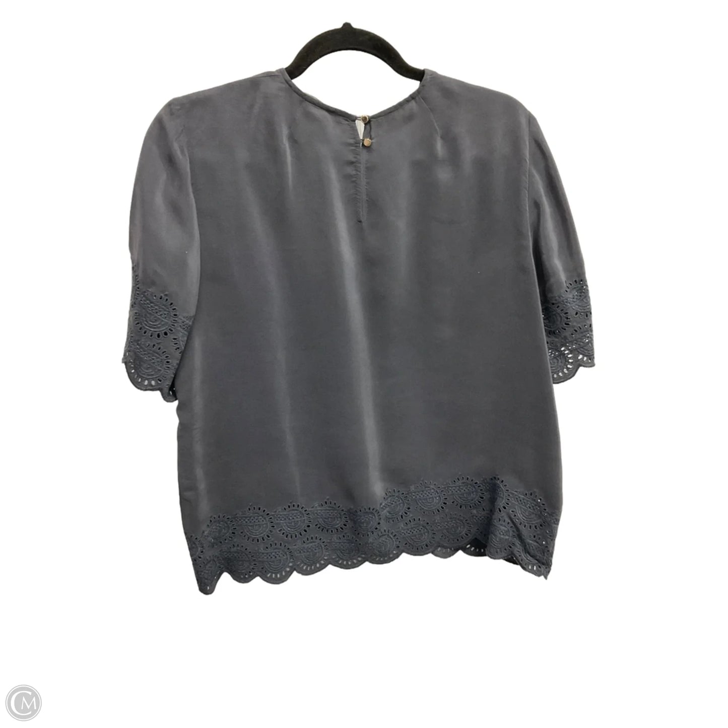 Top Short Sleeve By Madewell In Grey, Size: M