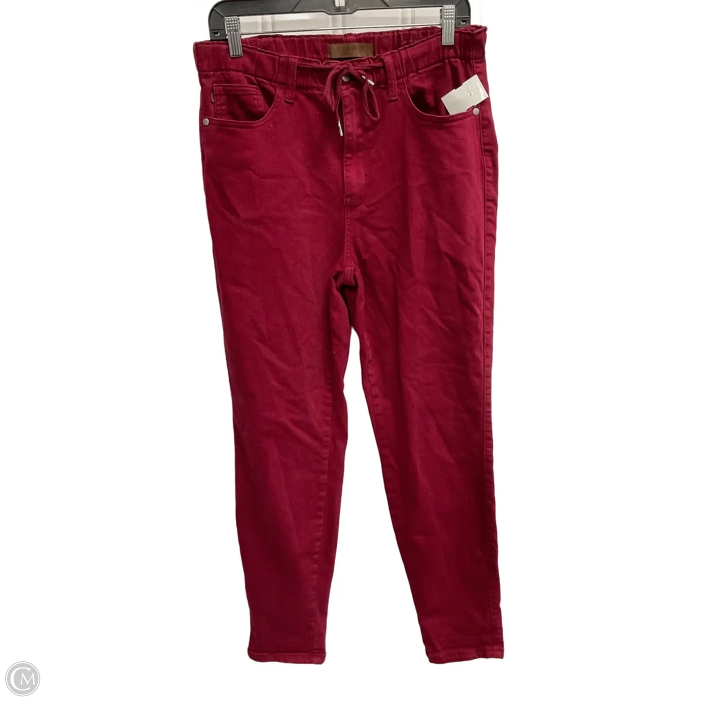 Jeans Straight By Judy Blue In Red Denim, Size: 10