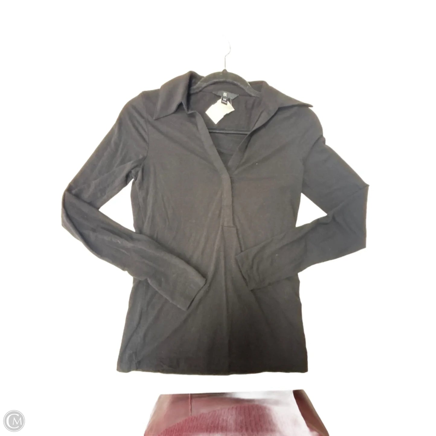 Top Long Sleeve By Banana Republic In Black, Size: Xs