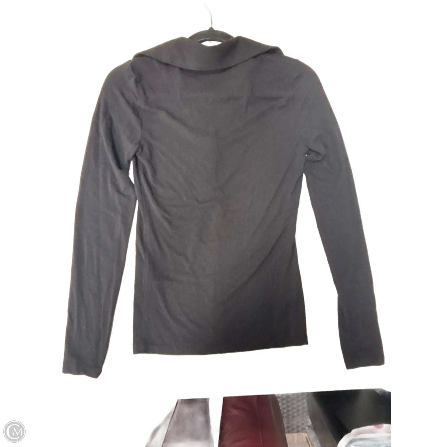 Top Long Sleeve By Banana Republic In Black, Size: Xs