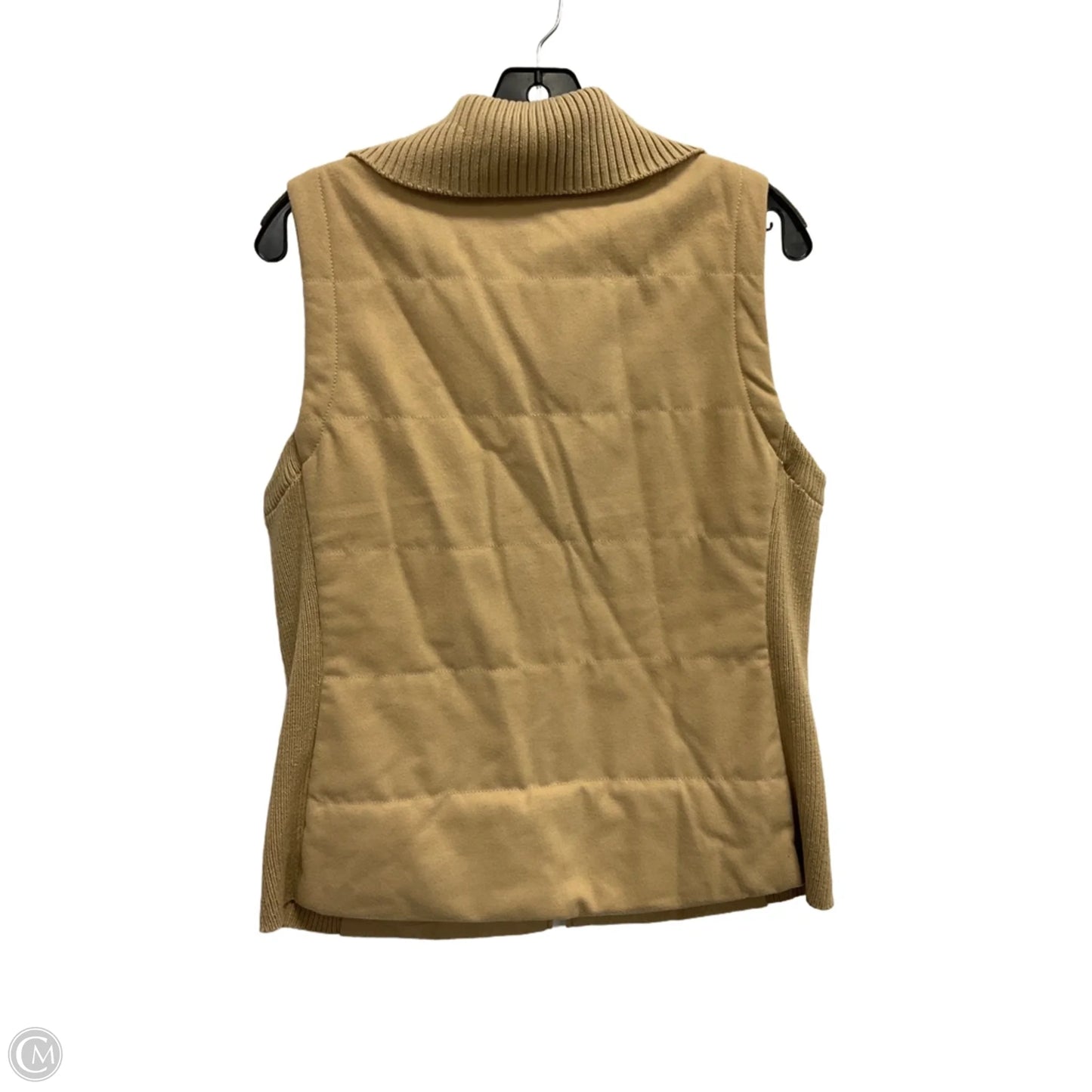 Vest Puffer & Quilted By Chicos In Tan, Size: M