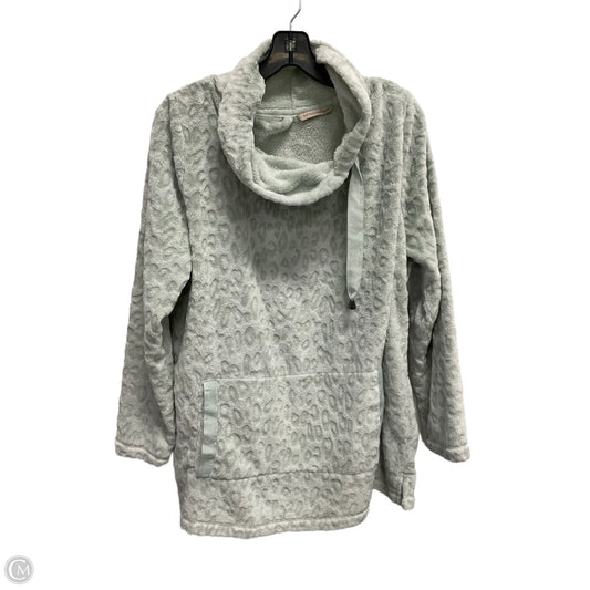 Sweatshirt Collar By Soft Surroundings In Aqua, Size: L