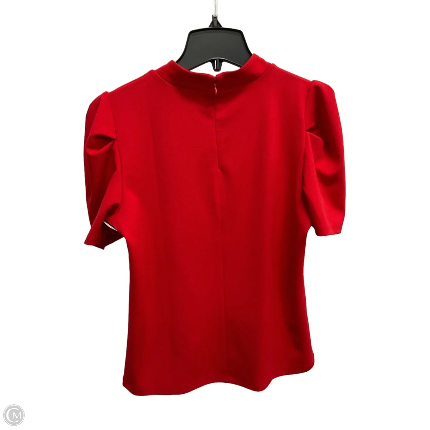 Blouse Short Sleeve By Ann Taylor In Red, Size: Xs