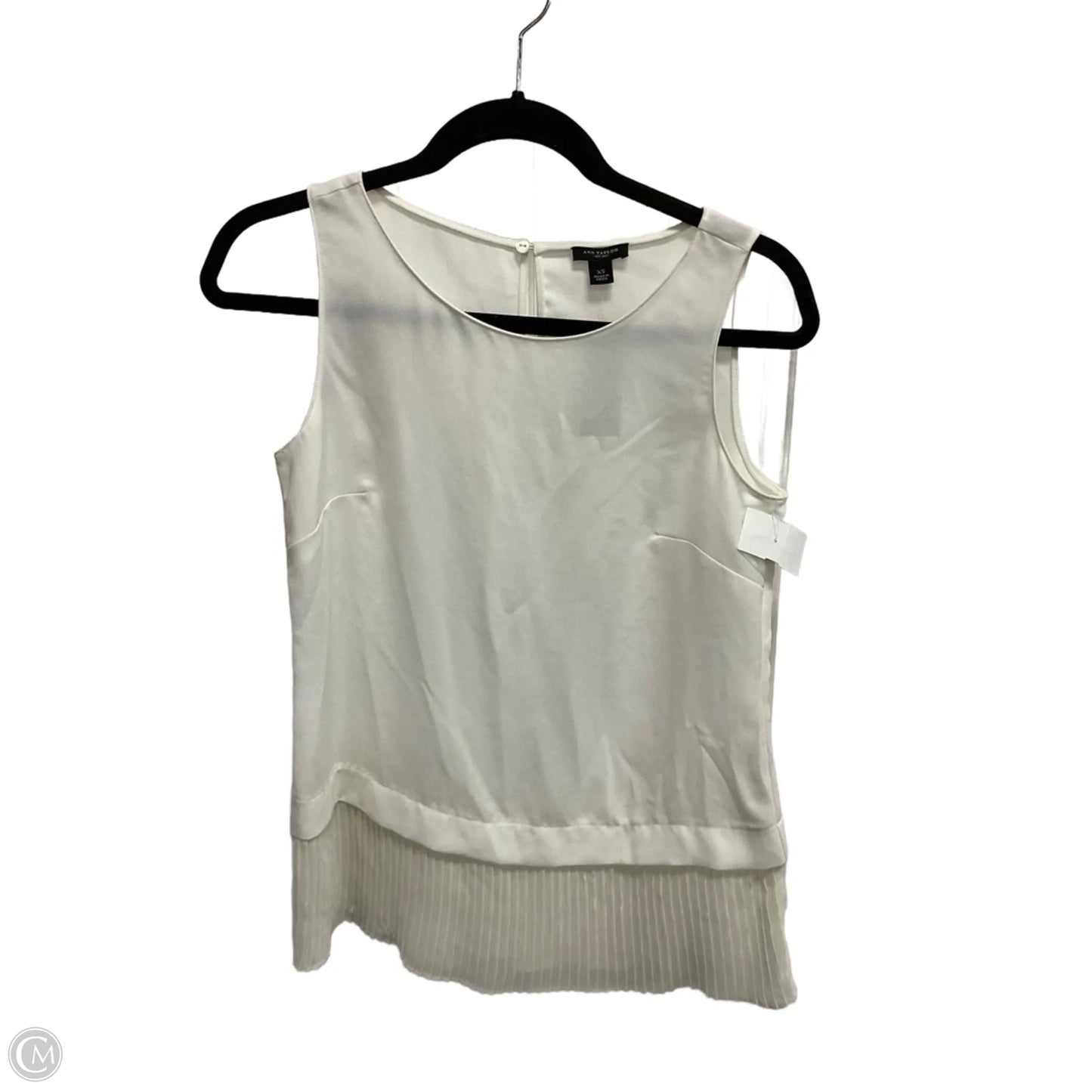 Top Sleeveless By Ann Taylor In White, Size: Xs