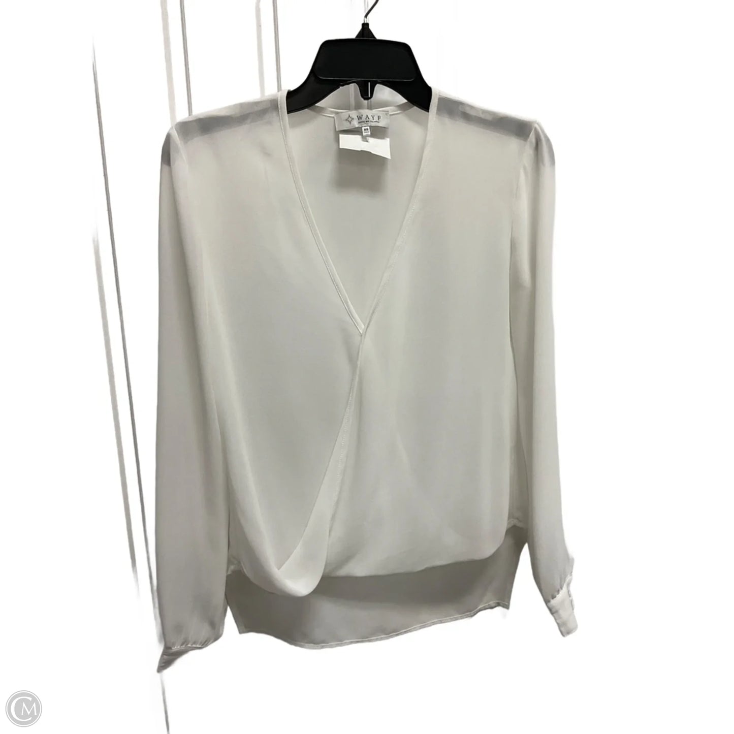 Blouse Long Sleeve By Wayf In White, Size: Xs