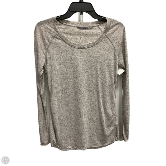 Top Long Sleeve Basic By Athleta In Grey, Size: S