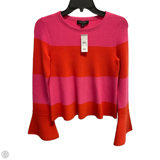 Sweater By Ann Taylor In Orange & Pink, Size: Xxs