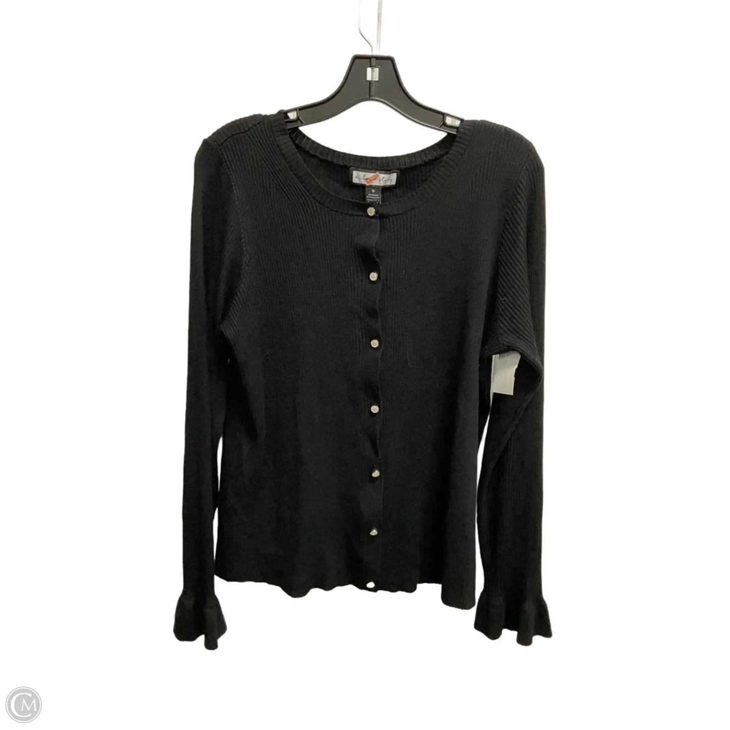 Top Long Sleeve By A Love Story In Black, Size: M