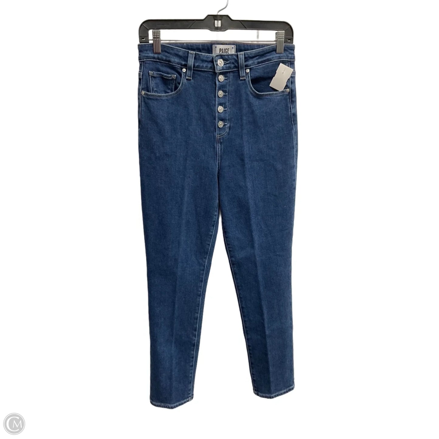 Jeans Skinny By Paige In Blue Denim, Size: 8