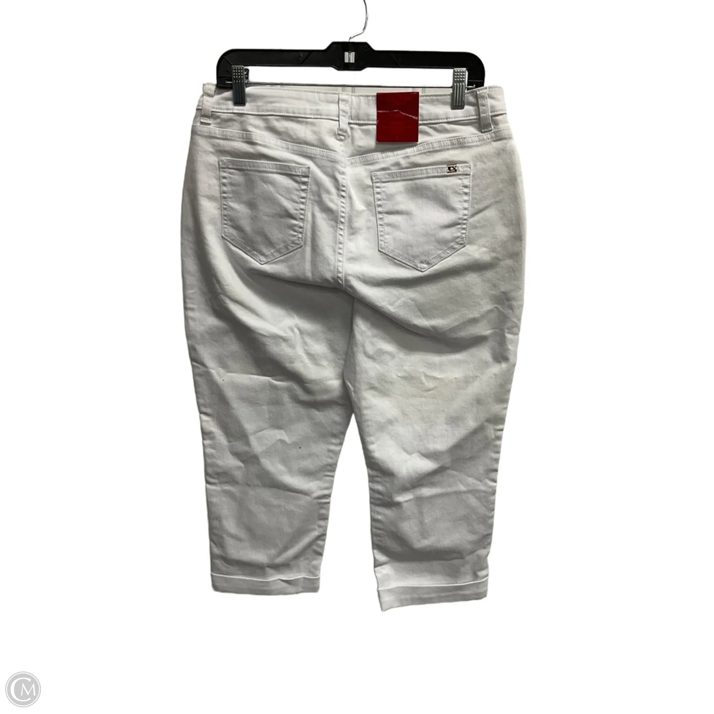 Capris By Jennifer Lopez In White Denim, Size: 12