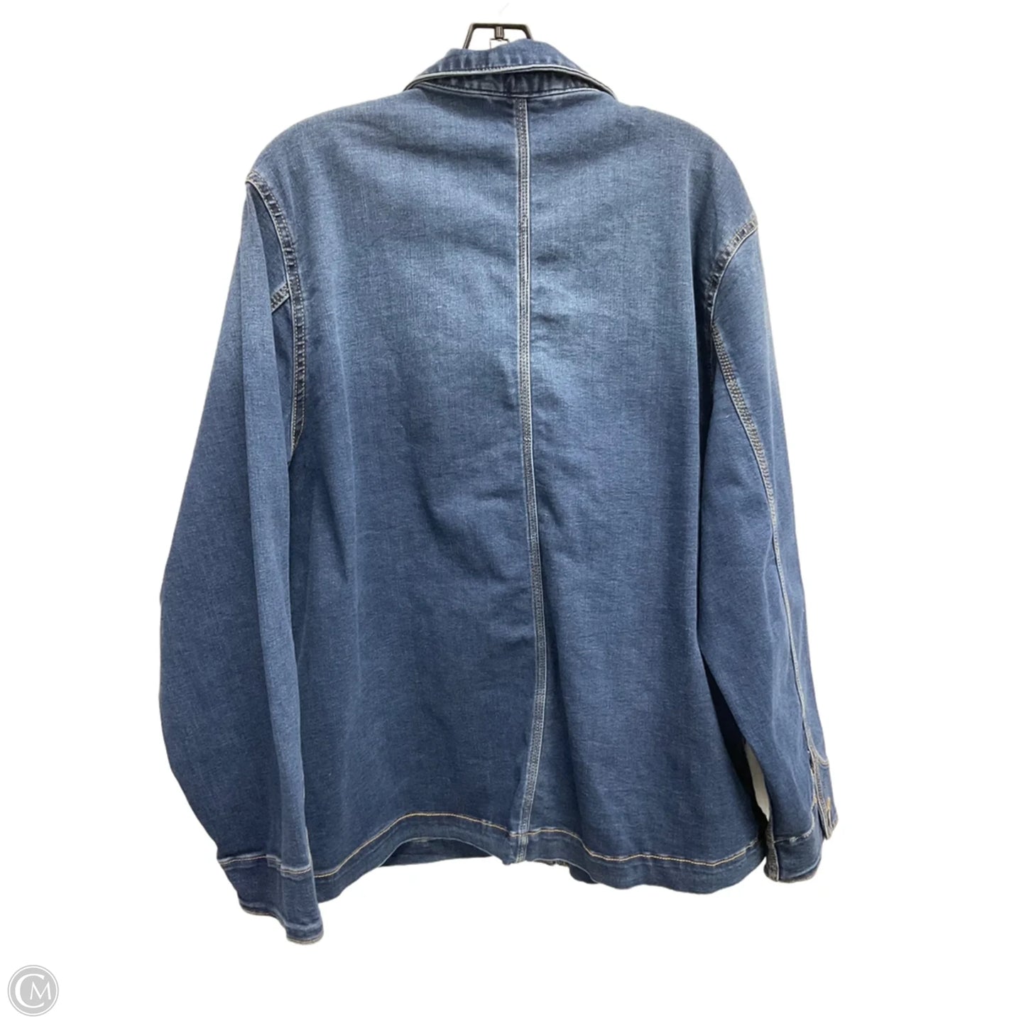 Jacket Denim By Well Worn In Blue Denim, Size: Xl