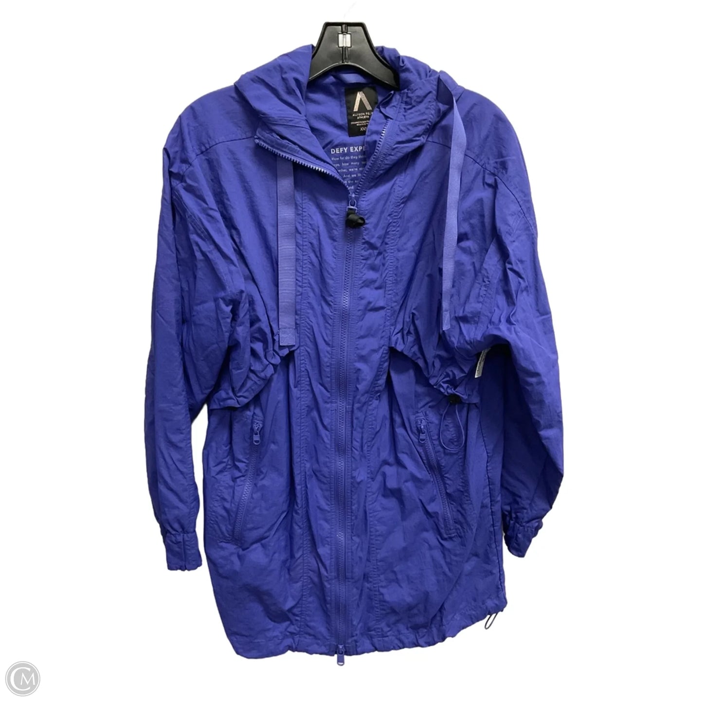 Jacket Windbreaker By Athleta In Blue, Size: Xxs