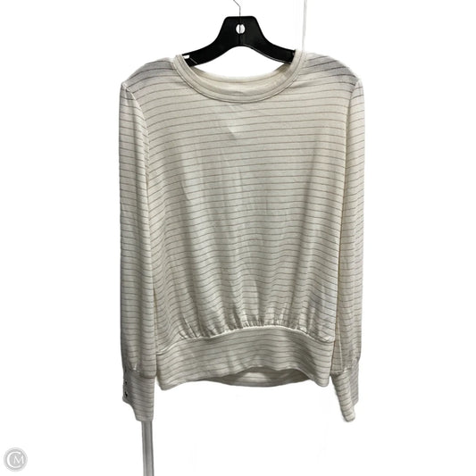Top Long Sleeve By Apt 9 In Striped Pattern, Size: L