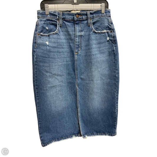 Skirt Midi By Universal Thread In Blue Denim, Size: 10