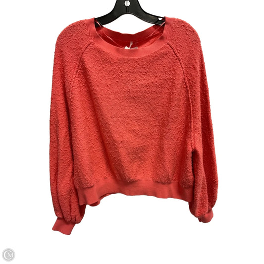 Sweatshirt Crewneck By Free People In Pink, Size: S