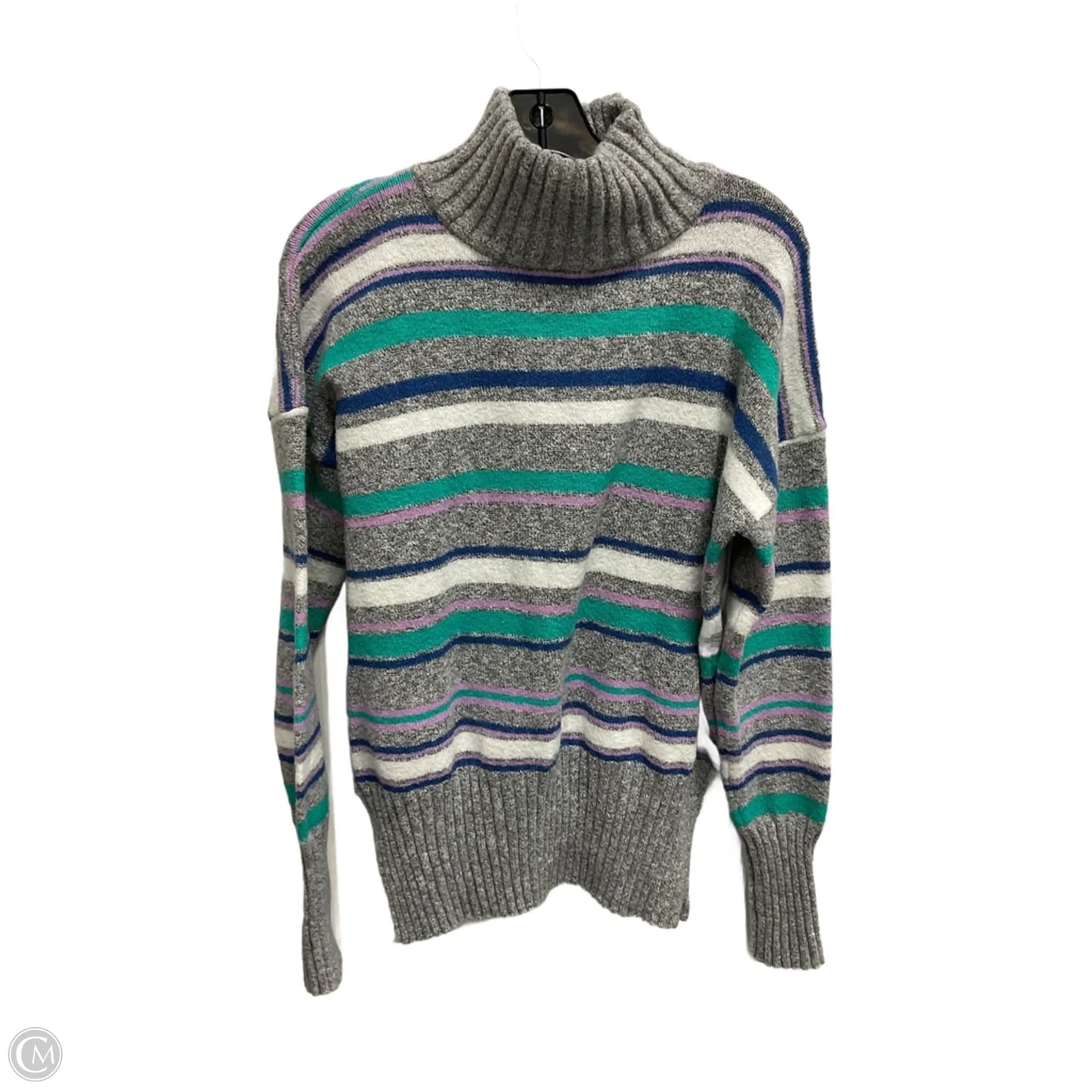 Sweater By Eddie Bauer In Striped Pattern, Size: M
