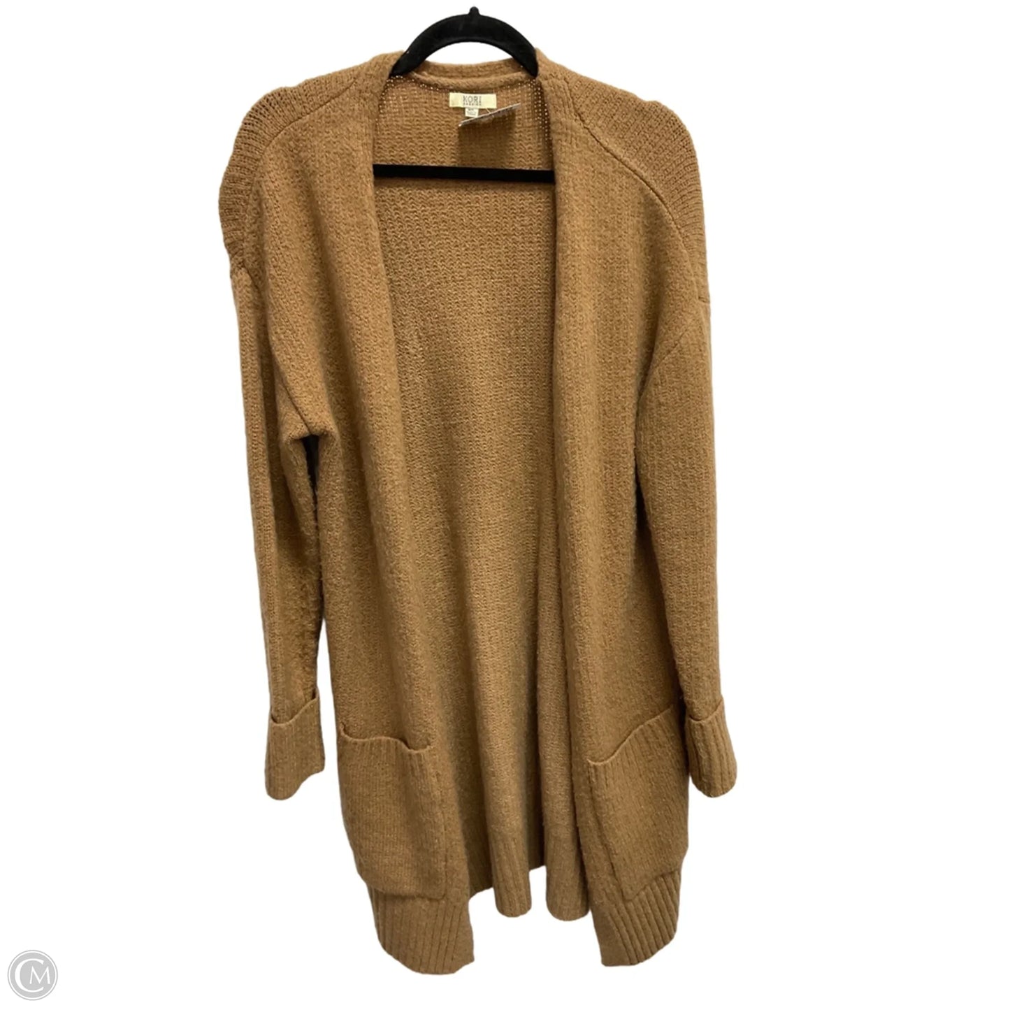 Sweater Cardigan By Kori America In Tan, Size: L