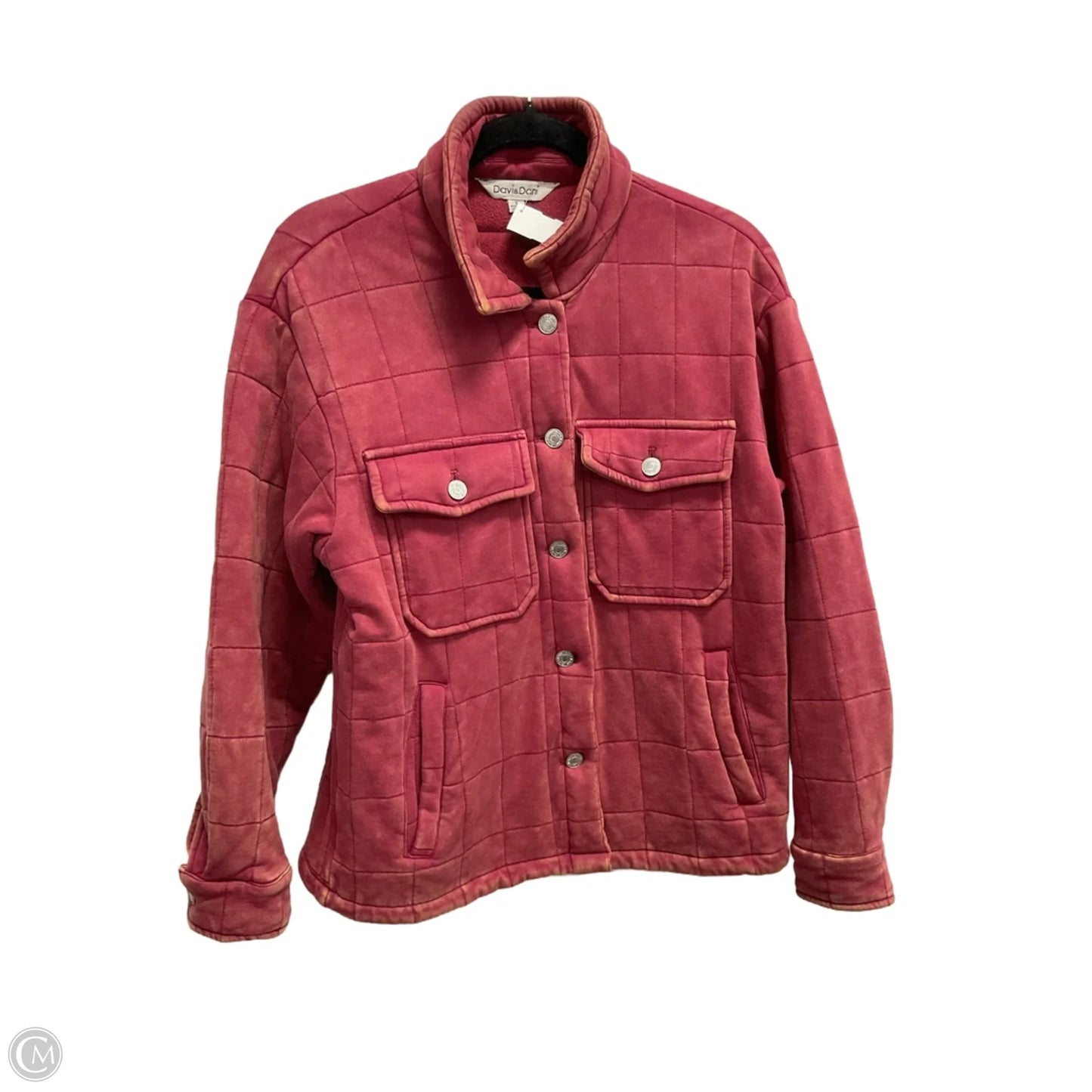 Jacket Puffer & Quilted By Davi & Dani In Red, Size: S