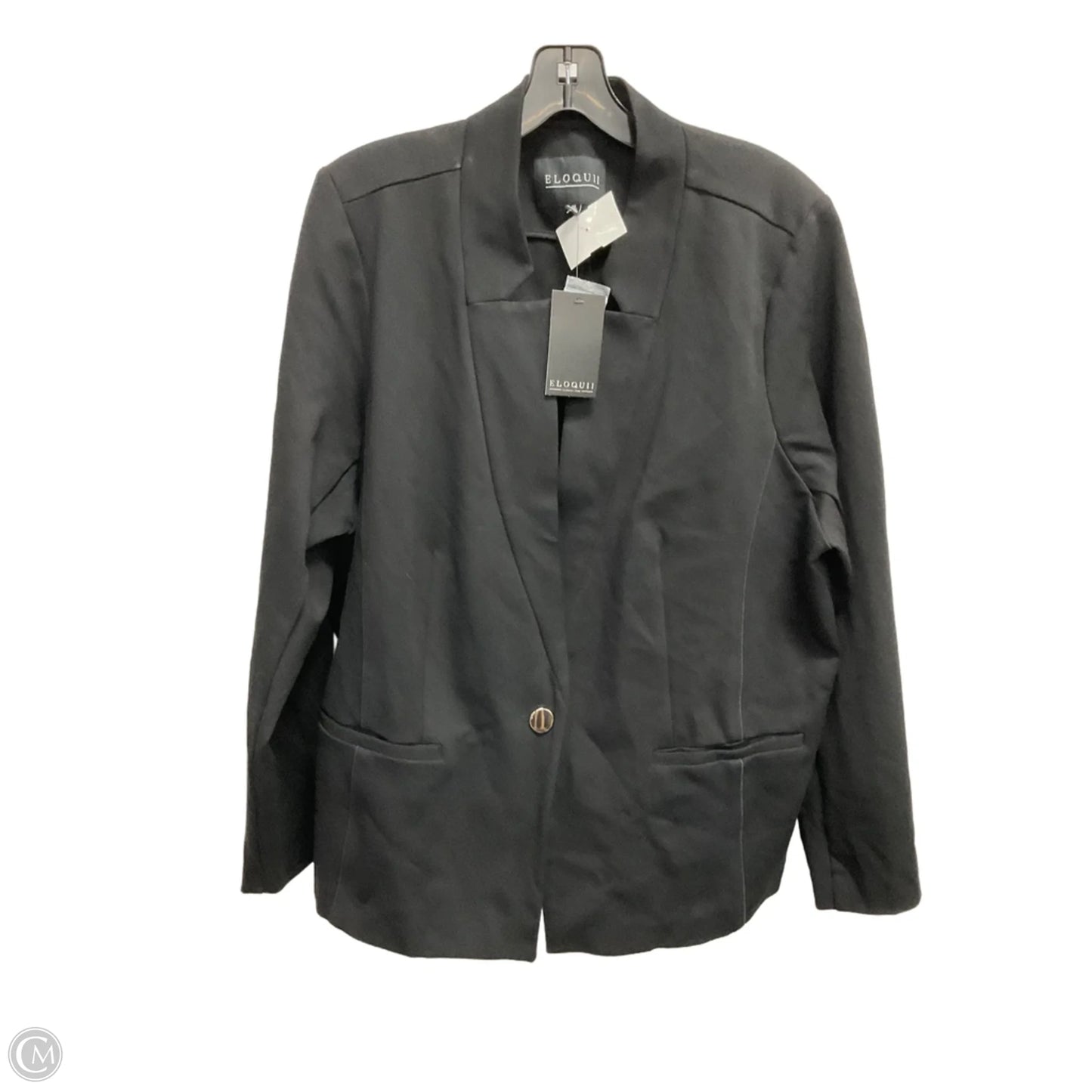 Blazer By Eloquii In Black, Size: 20