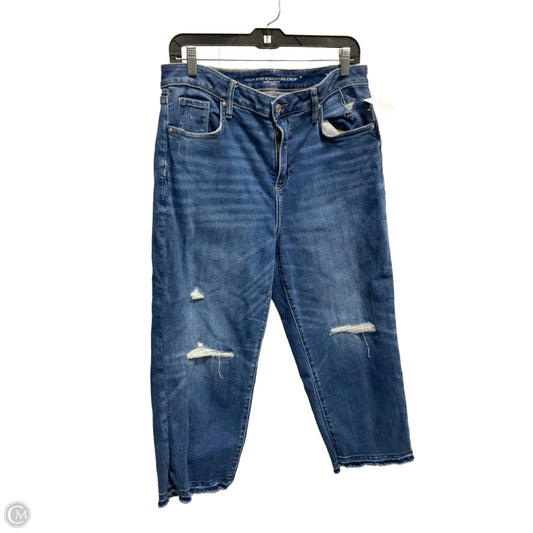 Jeans Cropped By Chicos In Blue Denim, Size: 12