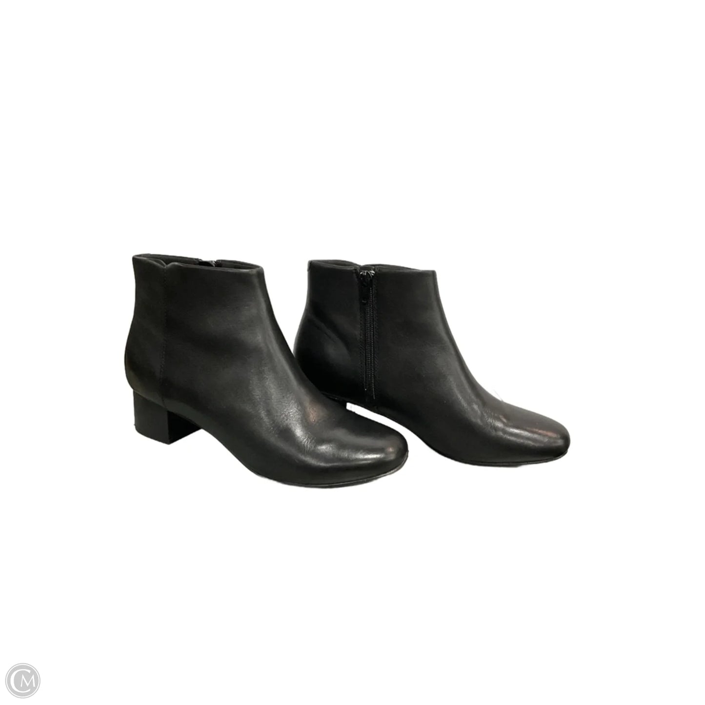 Boots Ankle Heels By Clarks In Black, Size: 8