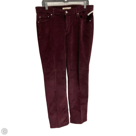 Pants Corduroy By Levis In Maroon, Size: 12