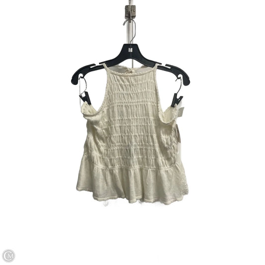 Top Sleeveless By Anthropologie In Cream, Size: Xl