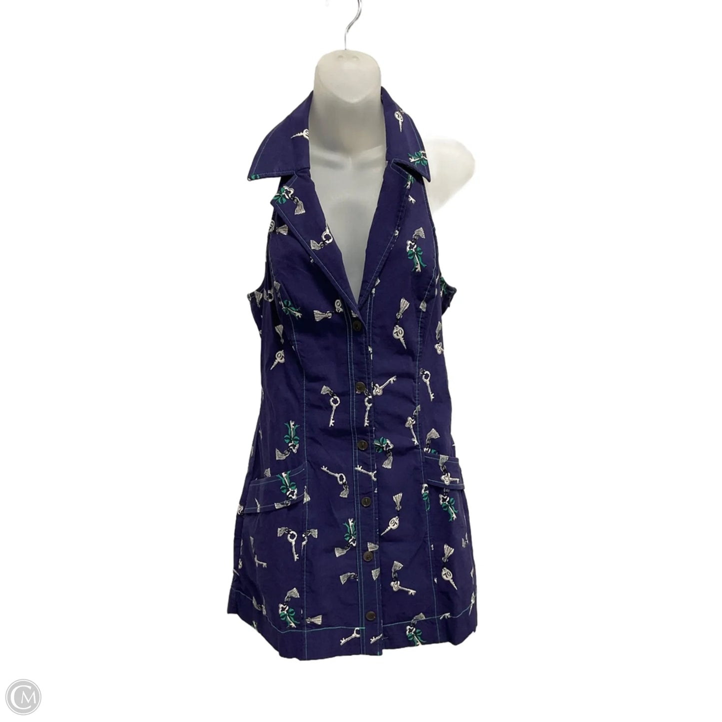 Dress Party Short By Maeve In Blue, Size: M