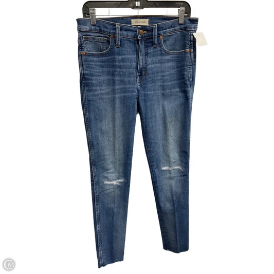 Jeans Skinny By Madewell In Blue Denim, Size: 8