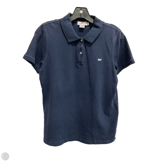 Top Short Sleeve By Vineyard Vines In Blue, Size: M