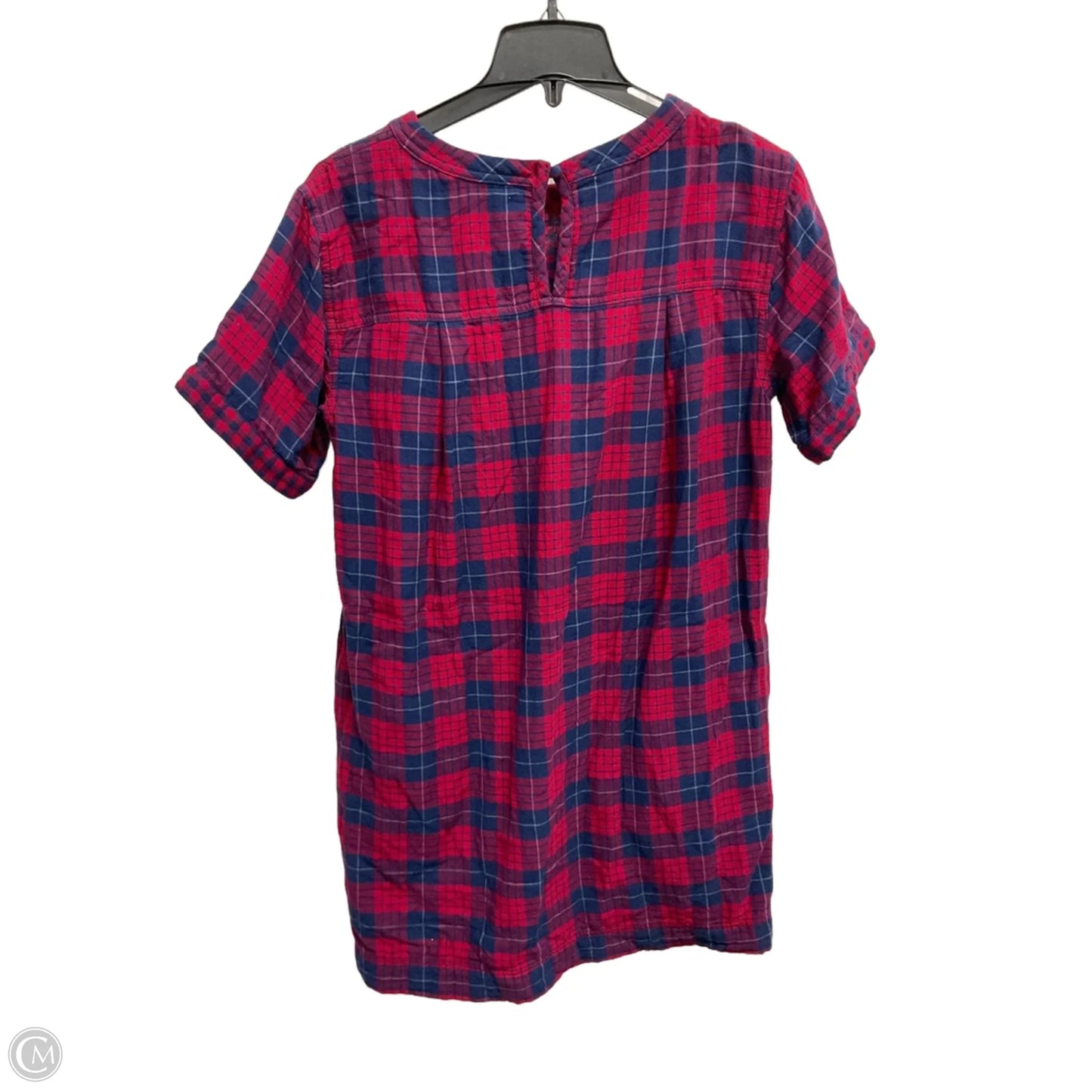 Dress Casual Midi By Madewell In Plaid Pattern, Size: S