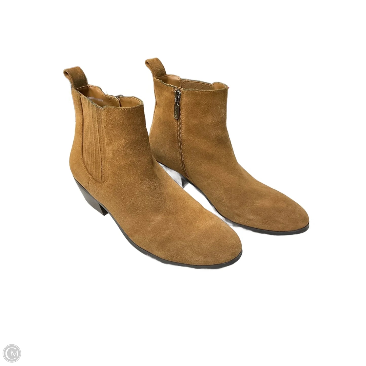 Boots Ankle Flats By Blondo In Tan, Size: 9.5