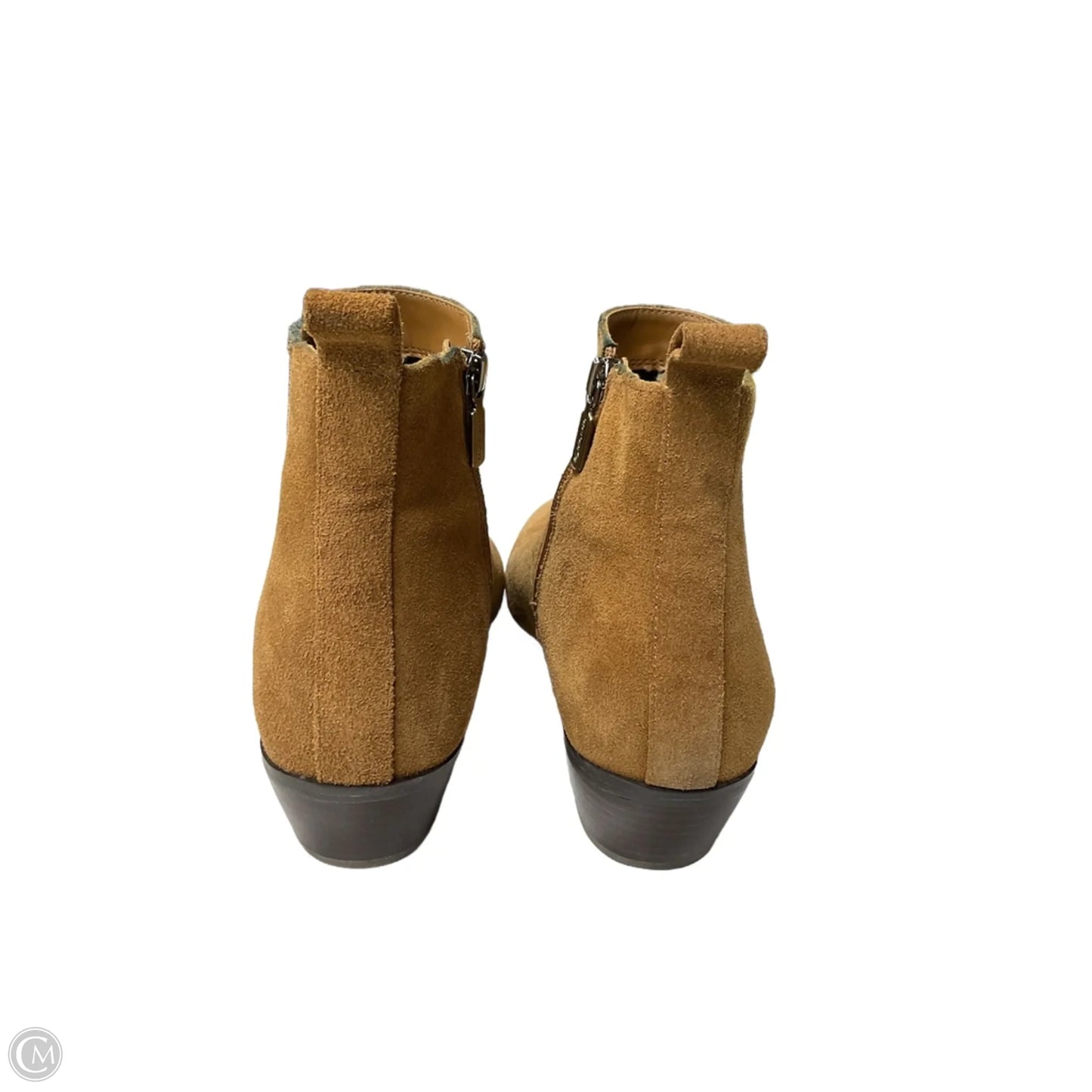 Boots Ankle Flats By Blondo In Tan, Size: 9.5