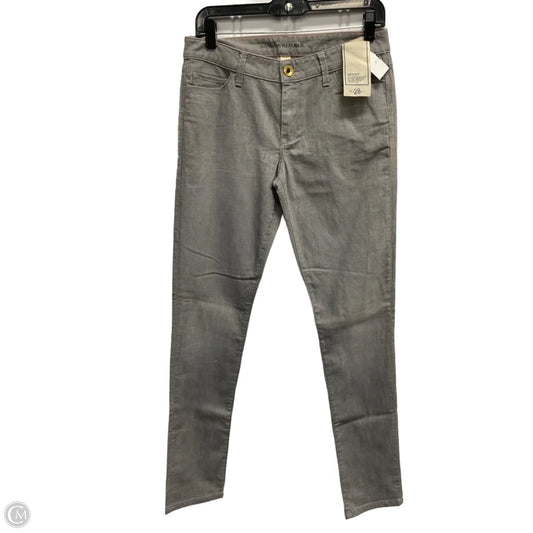 Jeans Skinny By Banana Republic In Grey Denim, Size: 6