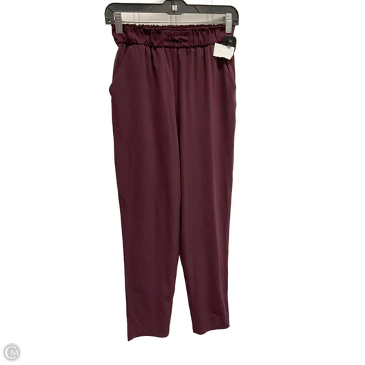 Athletic Pants By Lululemon In Maroon, Size: S